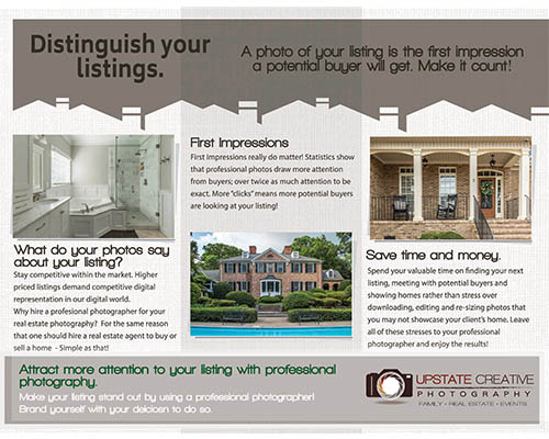 Upstate Creative Photography Mixed Media Brochure