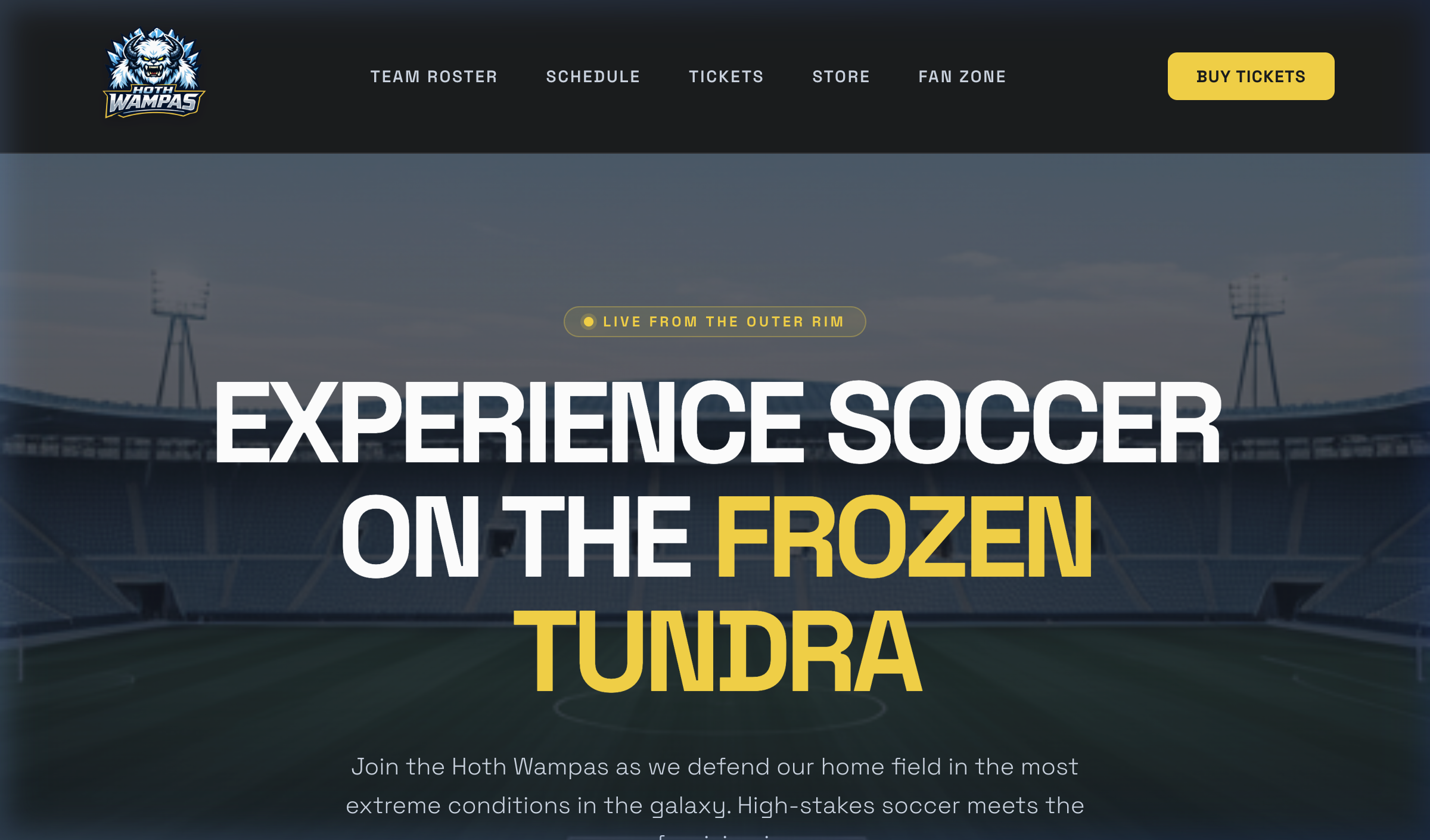 Hoth Wampas FC Ticketing